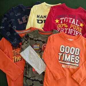 Bundle Boy's Long Sleeve T-shirts 4T 💙